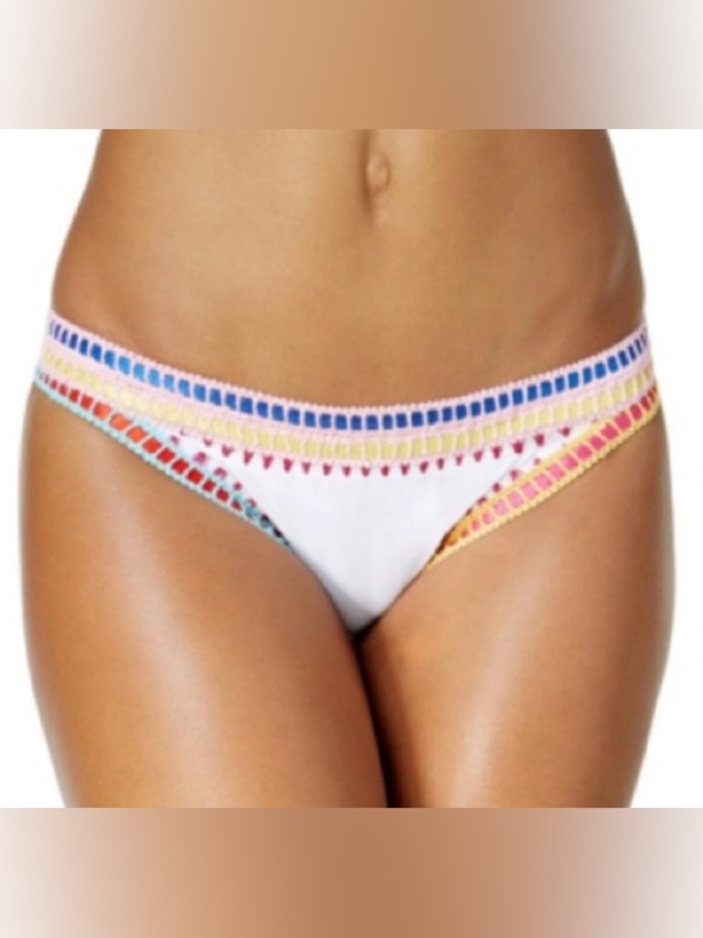 NWT [Bar III] Be-Weave It Cheeky Beachwear Bikini Swim Bottom Womens Size XL